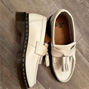 Dr. Martens Off-White Tassel Loafers